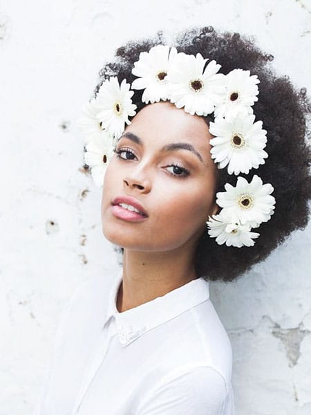 Afro Flowers Black Women