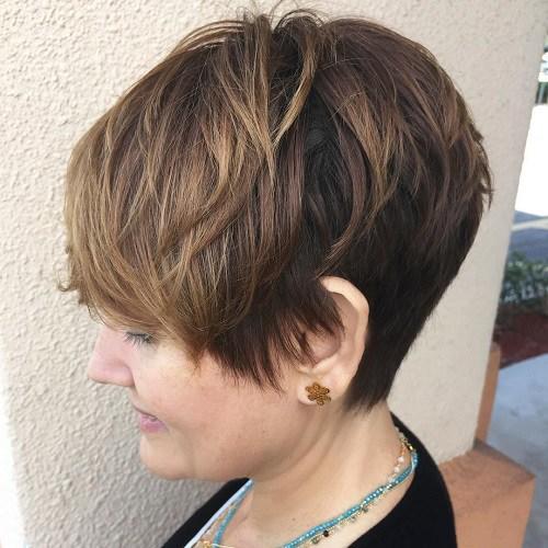 Short Hairstyles for Fine Thin Hair for Round Faces