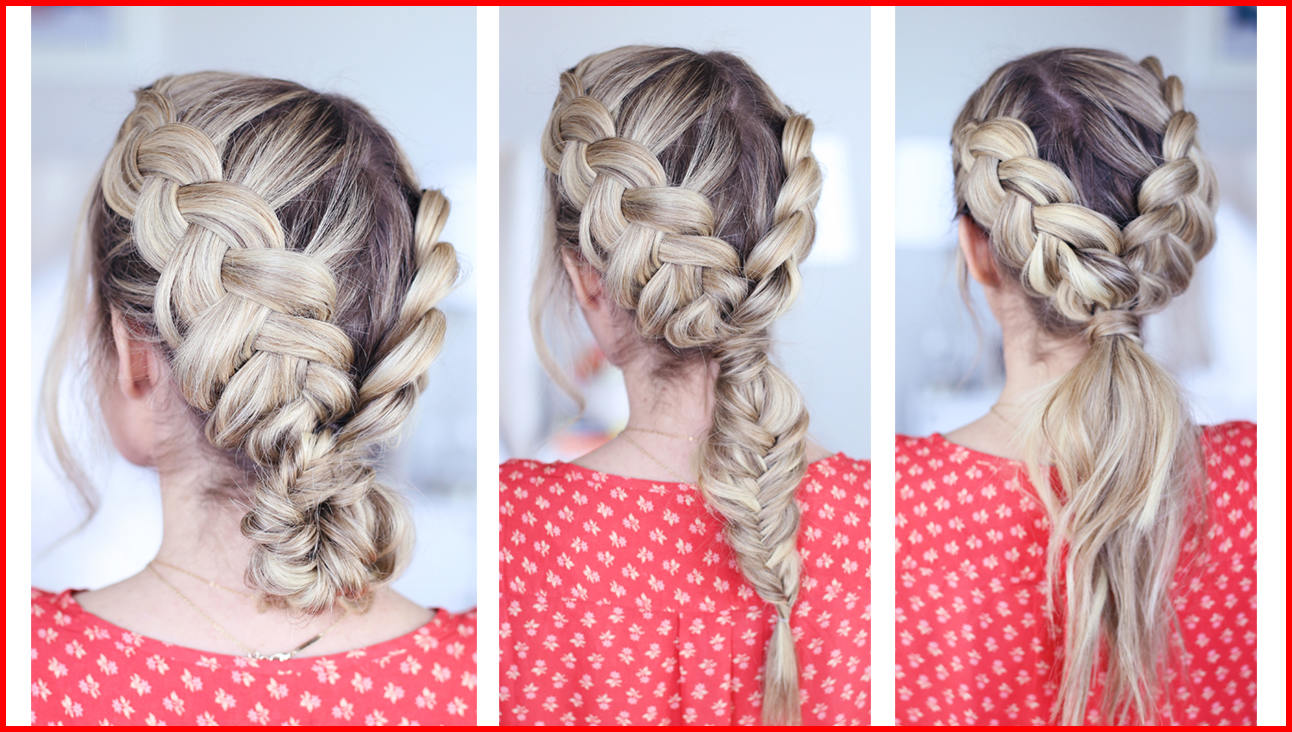 Double Dutch Fishtail Braids | Short Hair Models