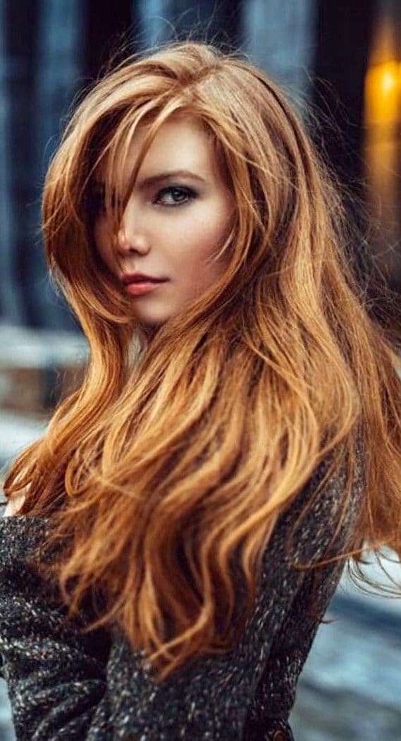 hair color ideas for redheads with highlights