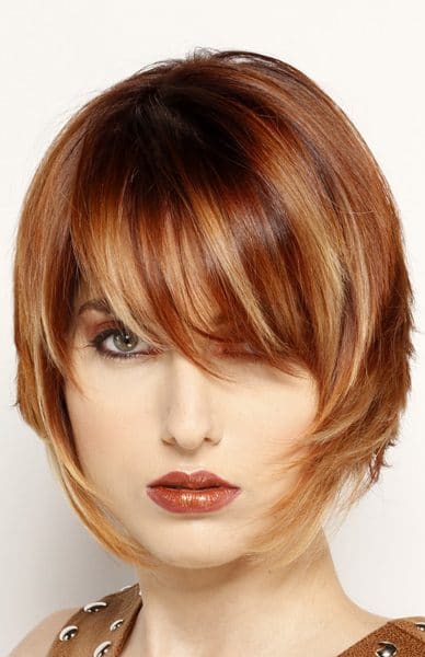 38 Short Layered Bob Haircuts with Side Swept Bangs That Make You Look ...