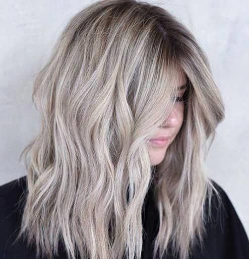 Ash blonde for short hair