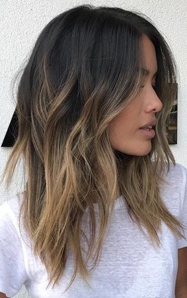 caramel balayage hair 