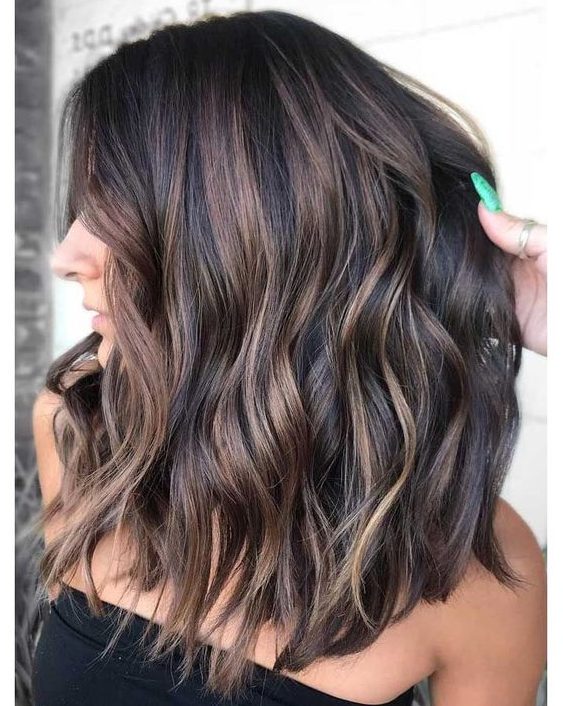 caramel balayage hair 