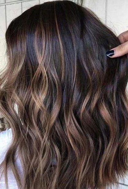 caramel balayage hair 