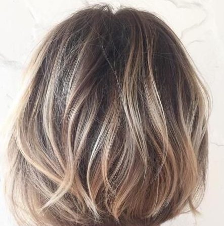 Balayage short hair