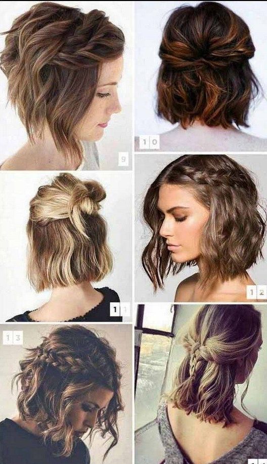 Beginner easy braids for short hair