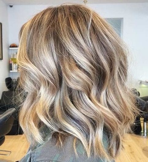 blonde balayage long bob