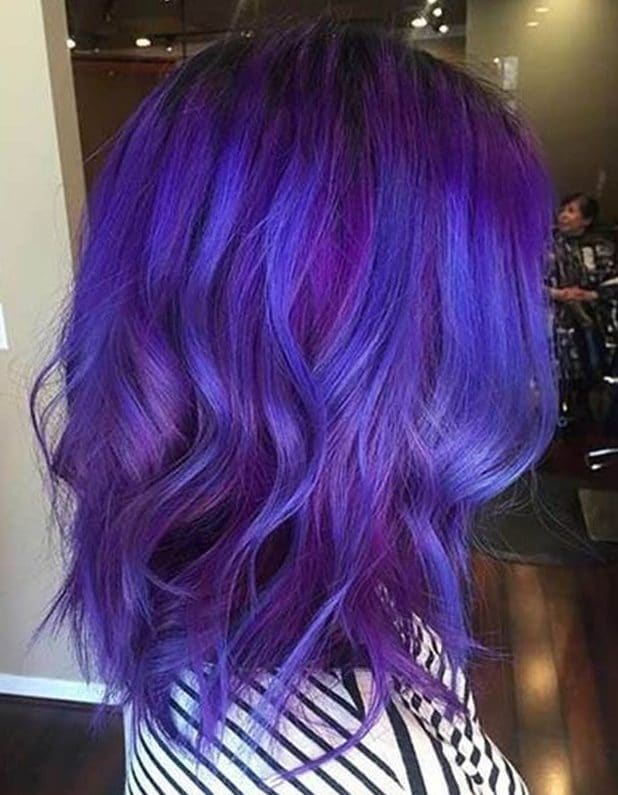 Blue purple hair