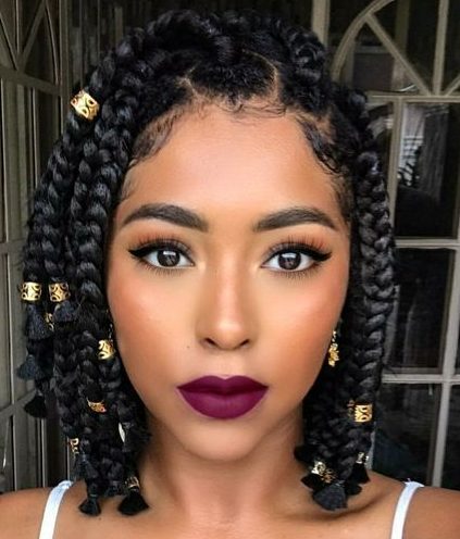 Braids for short hair black