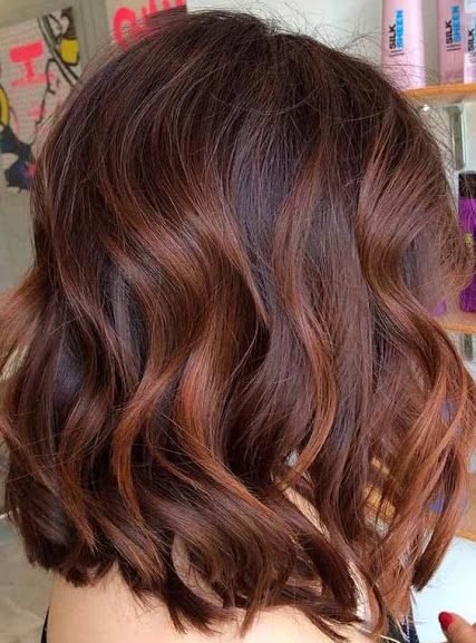 Chestnut auburn balayage