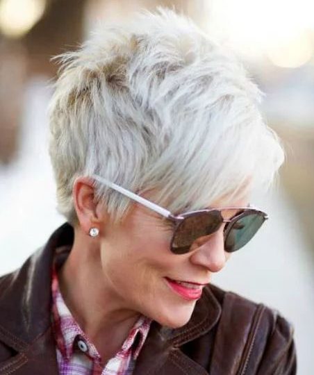 Choppy pixie cut over 50