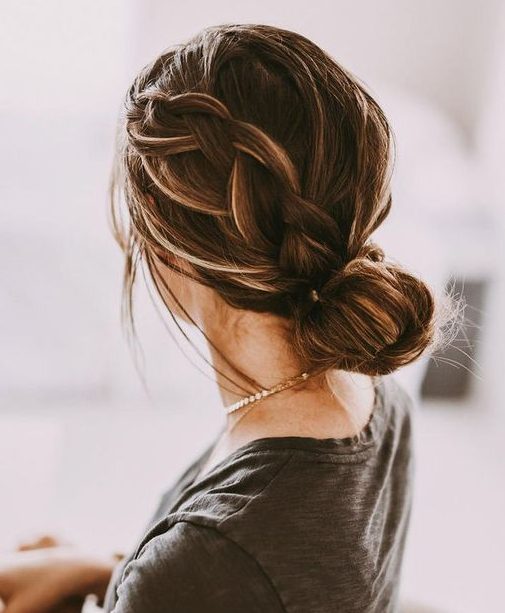 Easy casual messy updo