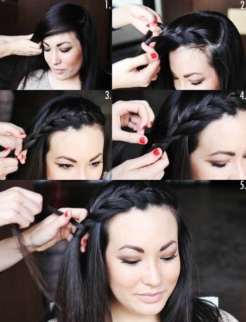 Easy cute braids for short hair