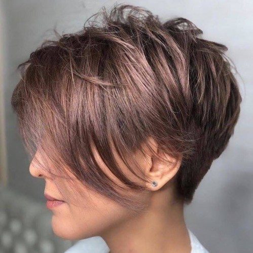 Long pixie cut