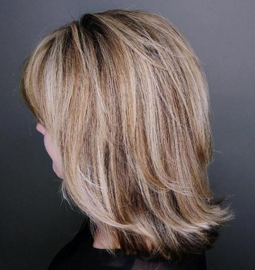 Medium length layered hairstyles for over 50