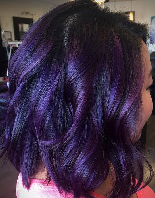 Plum purple hair