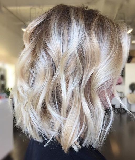 Short blonde bob hairstyles balayage