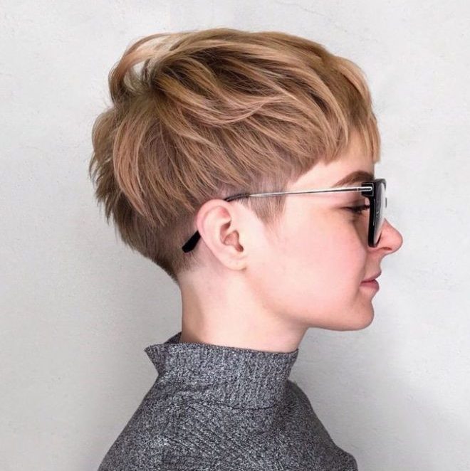 Short hair tomboy hairstyle