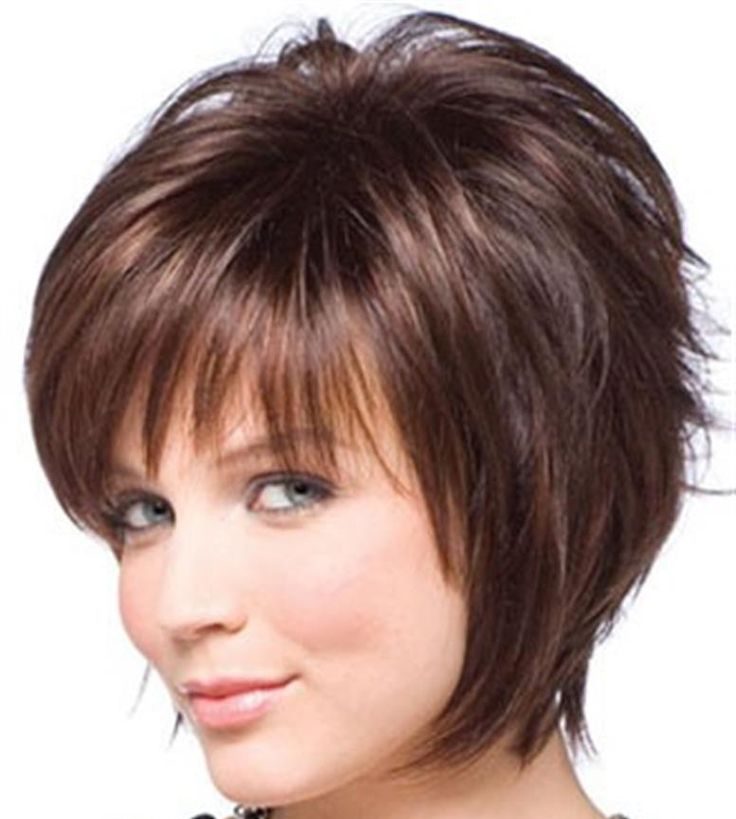 Short hairstyles for round faces