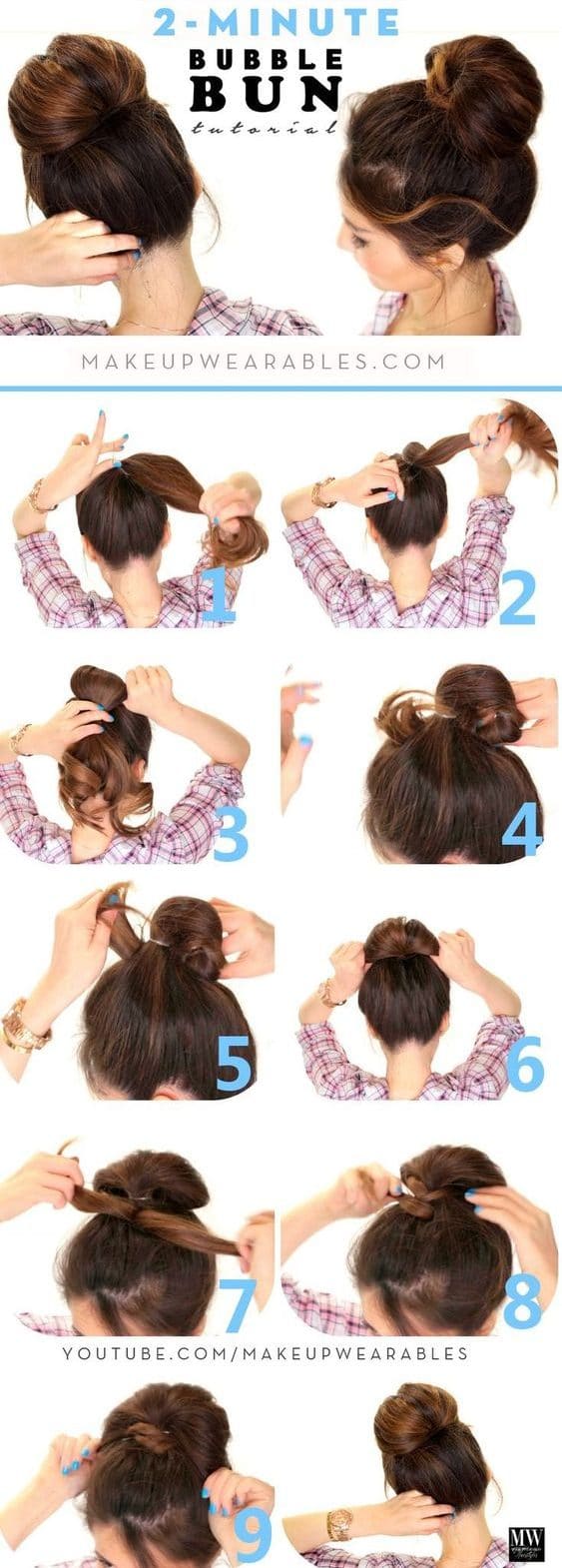 Step by step 5 minute lazy easy hairstyles