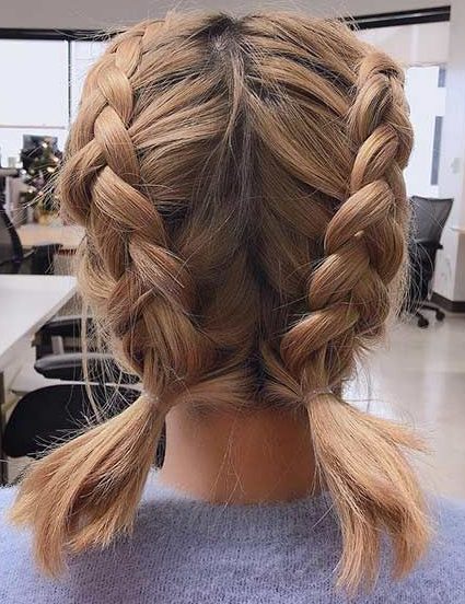 Step by step easy braids short hair