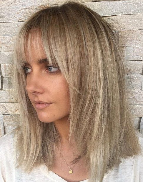 Straight hair shoulder length haircuts