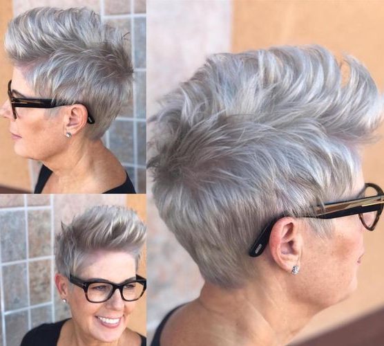 Thick hair short hairstyles for women over 50