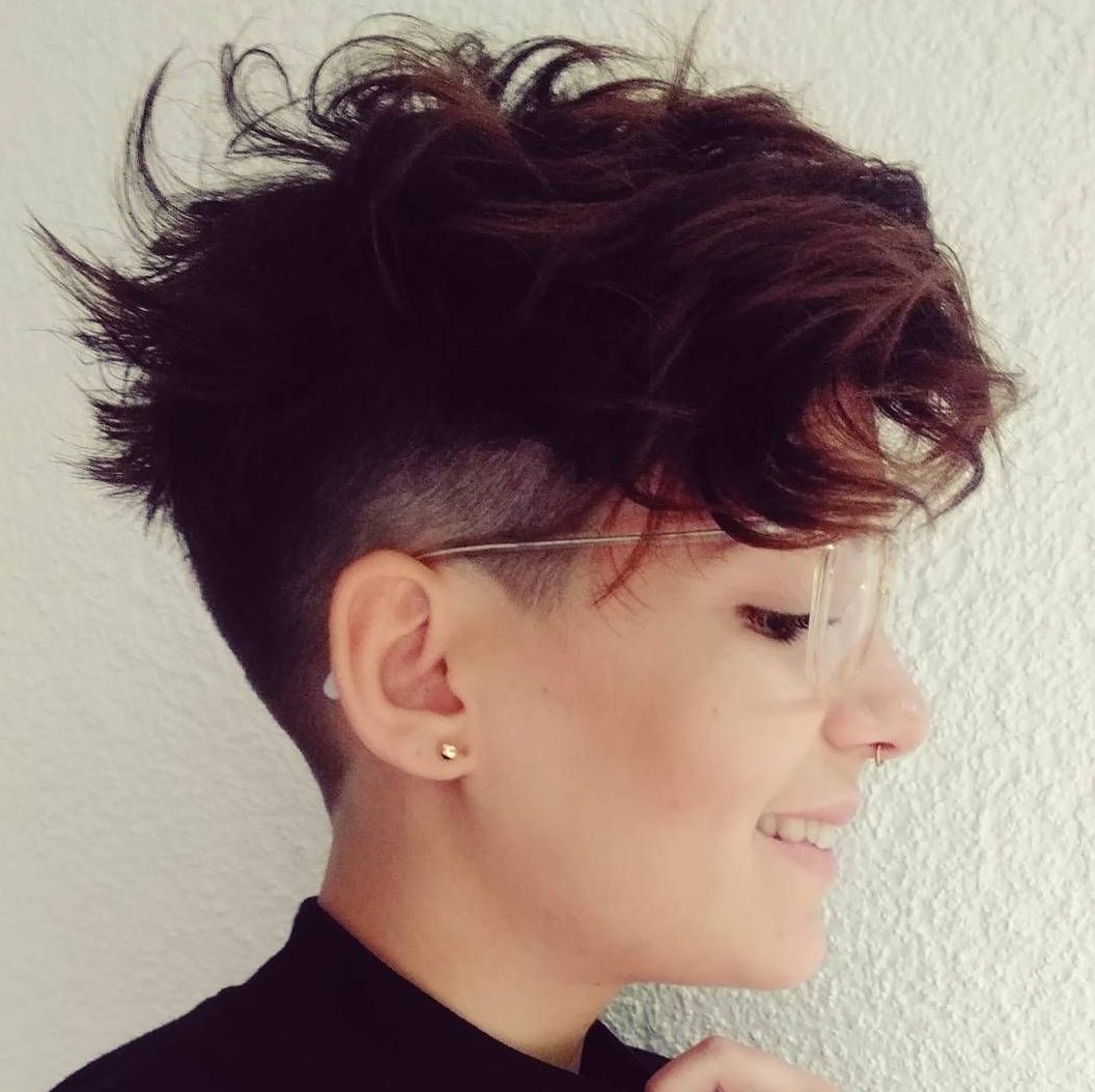 Undercut short hair tomboy haircuts