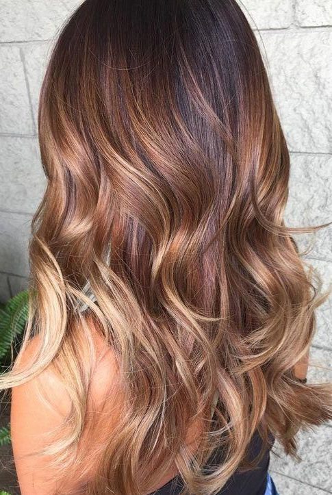 auburn balayage hair