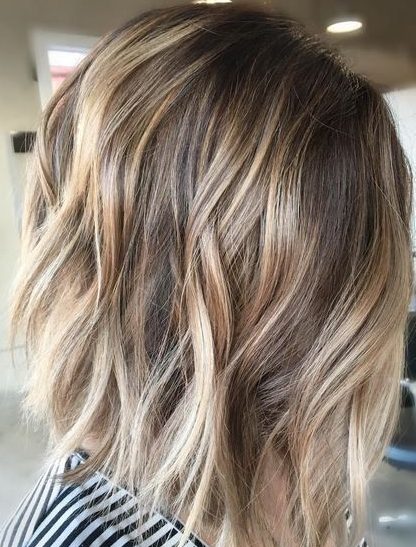 Brown blonde hair colors for short wavy hair