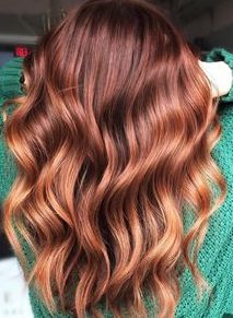 caramel auburn chestnut hair