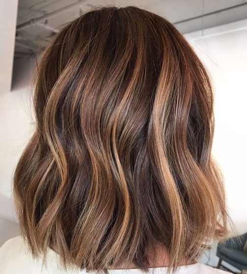 caramel balayage hair