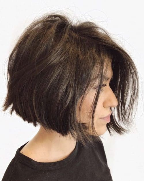 cute short haircuts with bangs