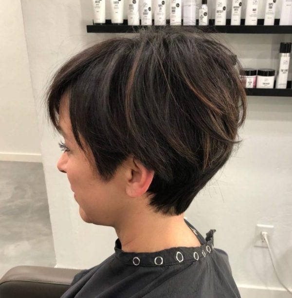 feminine pixie cut with undercut