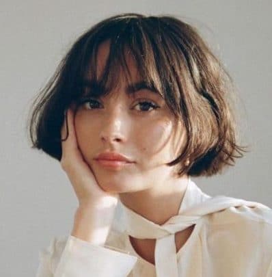 Fine hair french bob