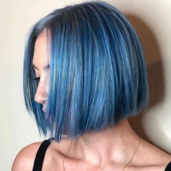 galaxy blue and short hair