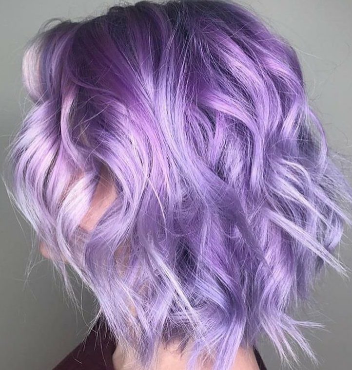 Lavender purple short hair