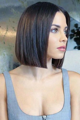 layered short hair for square face