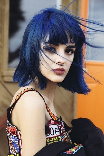 20 Blue Short Hair for Women 2021 | Short Hair Models