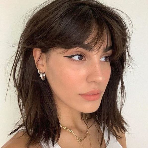 long bob with bangs for thin hair