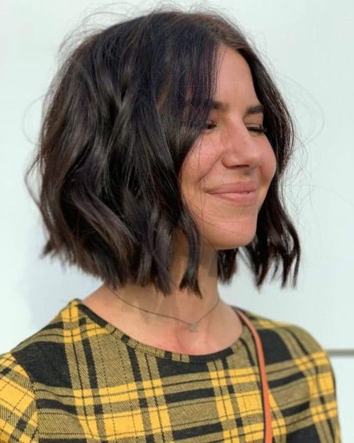 low maintenance thick hair short bob haircuts