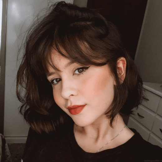 medium bob with bangs