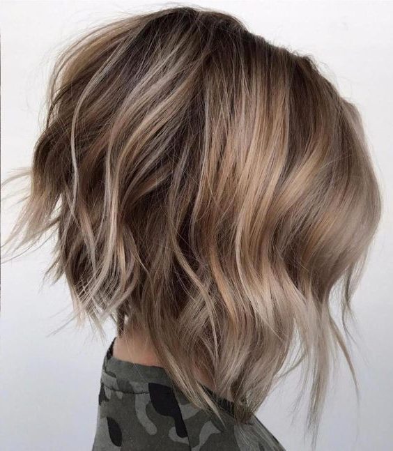 medium length balayage hair and style