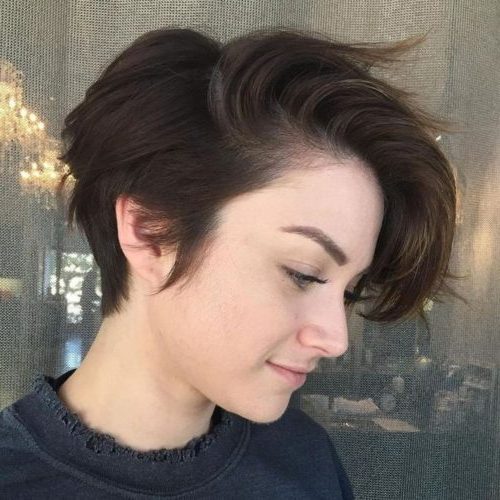 round face short hairstyles for thick hair