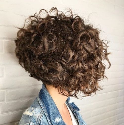 short curly bangs