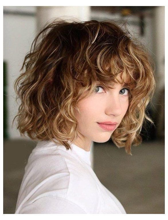 short curly bob