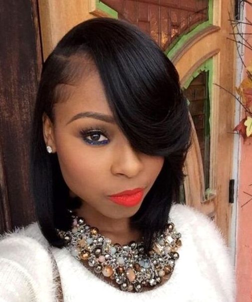 Black bob hairstyles with weave