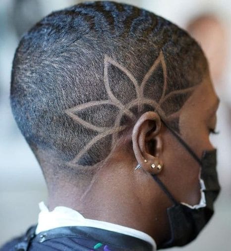 Black female fade haircut designs