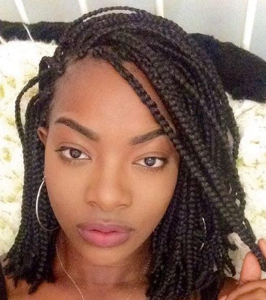 Black short hair braided hairstyles